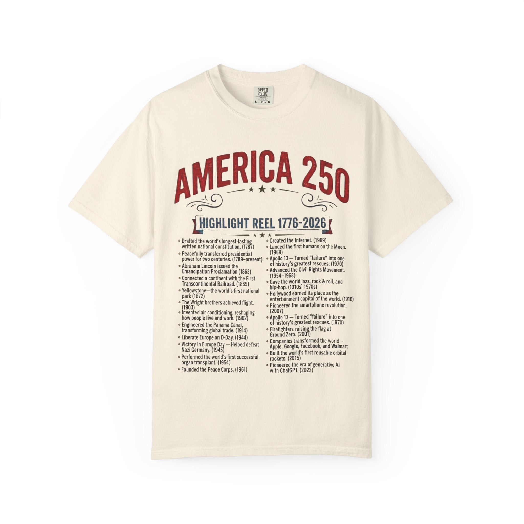 America's Highlight Reel — America 250 T-shirt Merch