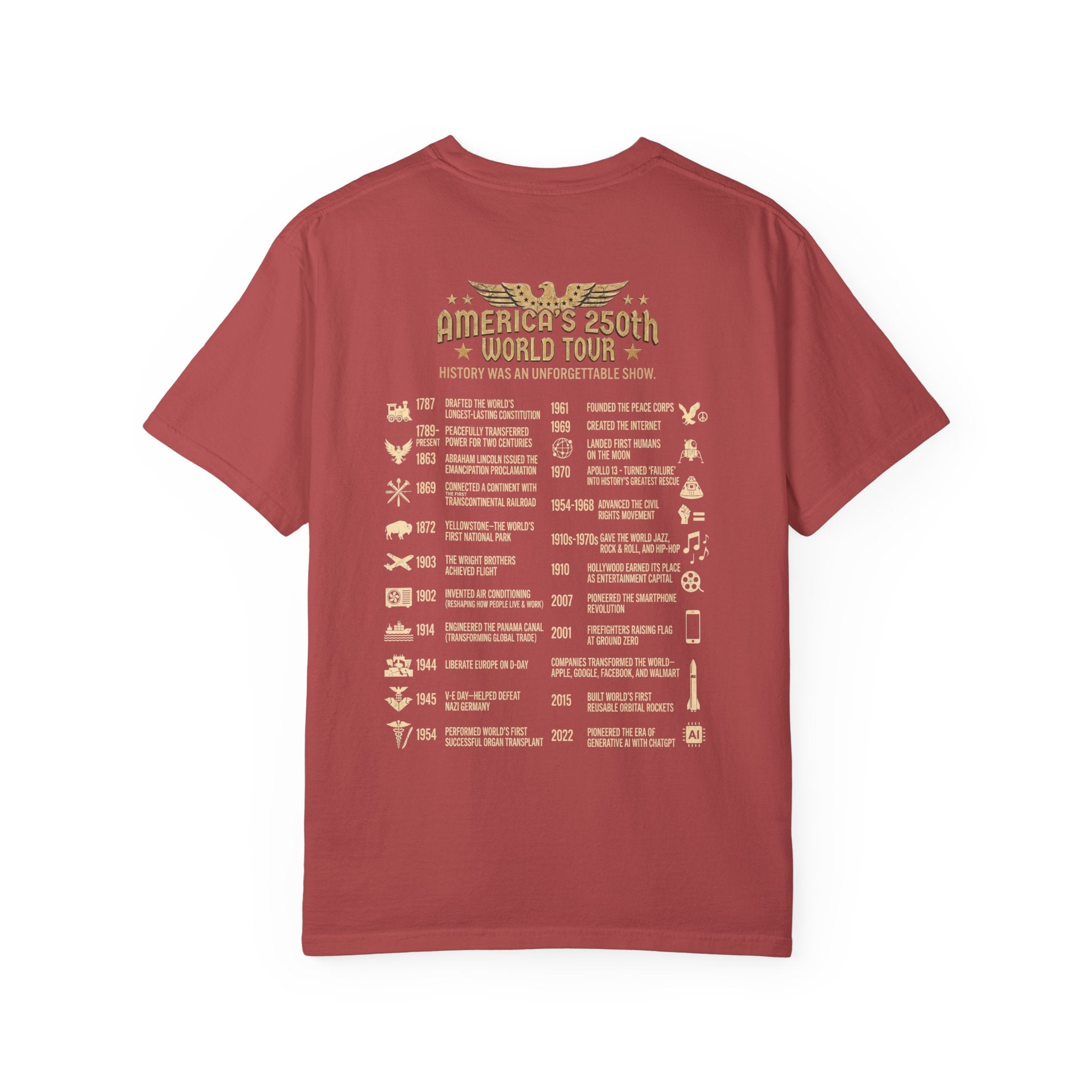 America Never Goes Out of Style T‑Shirt, Uncle Sam Moonwalking