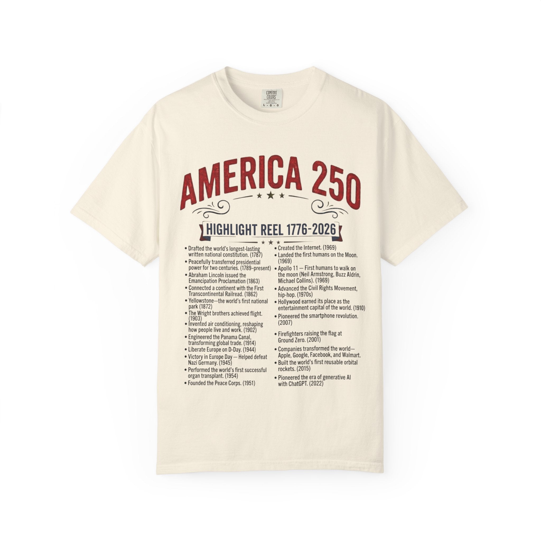 America's Highlight Reel — America 250 T-shirt Merch