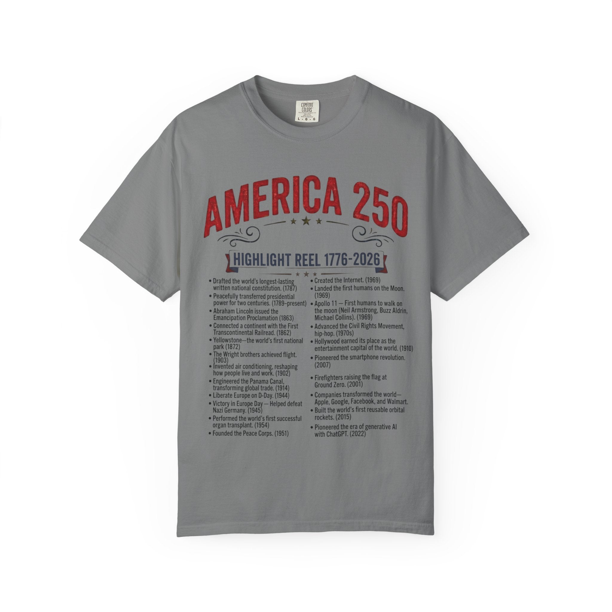 America's Highlight Reel — America 250 T-shirt Merch