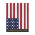 America's 250th Minky Blanket - Patriotic USA Flag Throw for Independence Day & Memorial Celebrations