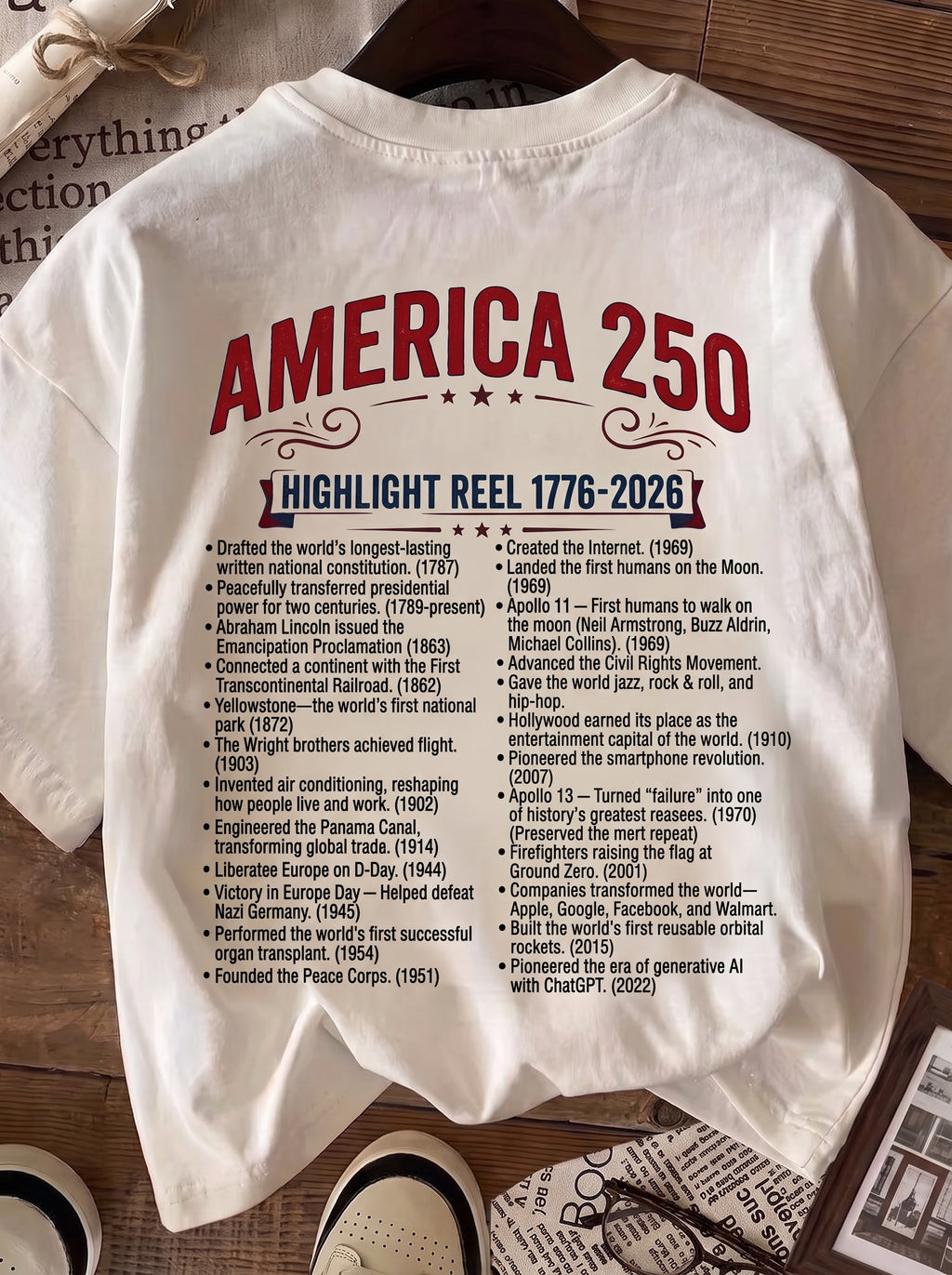 America's Highlight Reel — America 250 T-shirt Merch